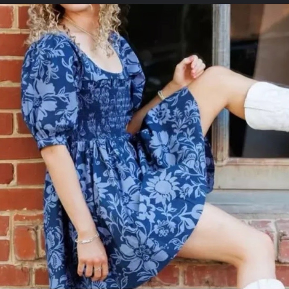 FREE PEOPLE Dear Delilah Floral Puff Dress - Picture 3 of 9
